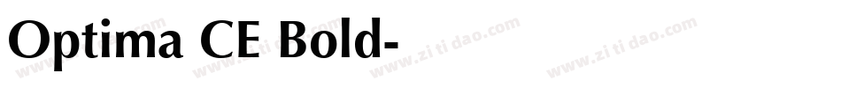 Optima CE Bold字体转换